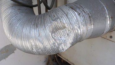 Damaged air duct | Aire Serv of Wilmington