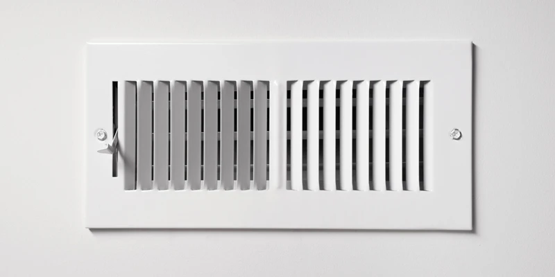 Air vent in wall