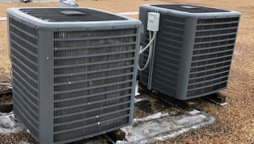 Two large outdoor AC units.