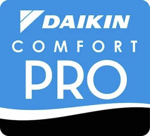 Daikin Comfort Pro badge.