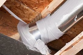 Air duct sealed.