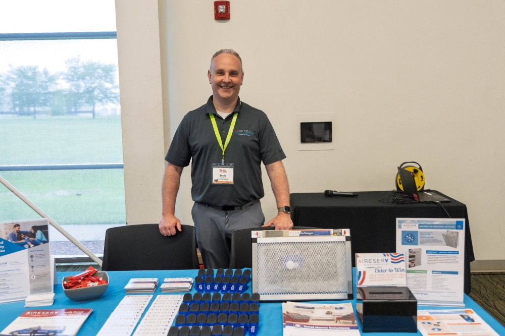 Aire Serv at a Trade Show Table