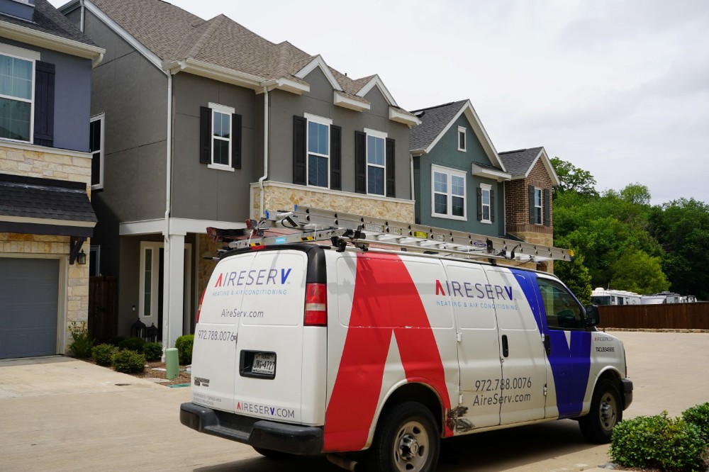 Aire Serv Van in Texas