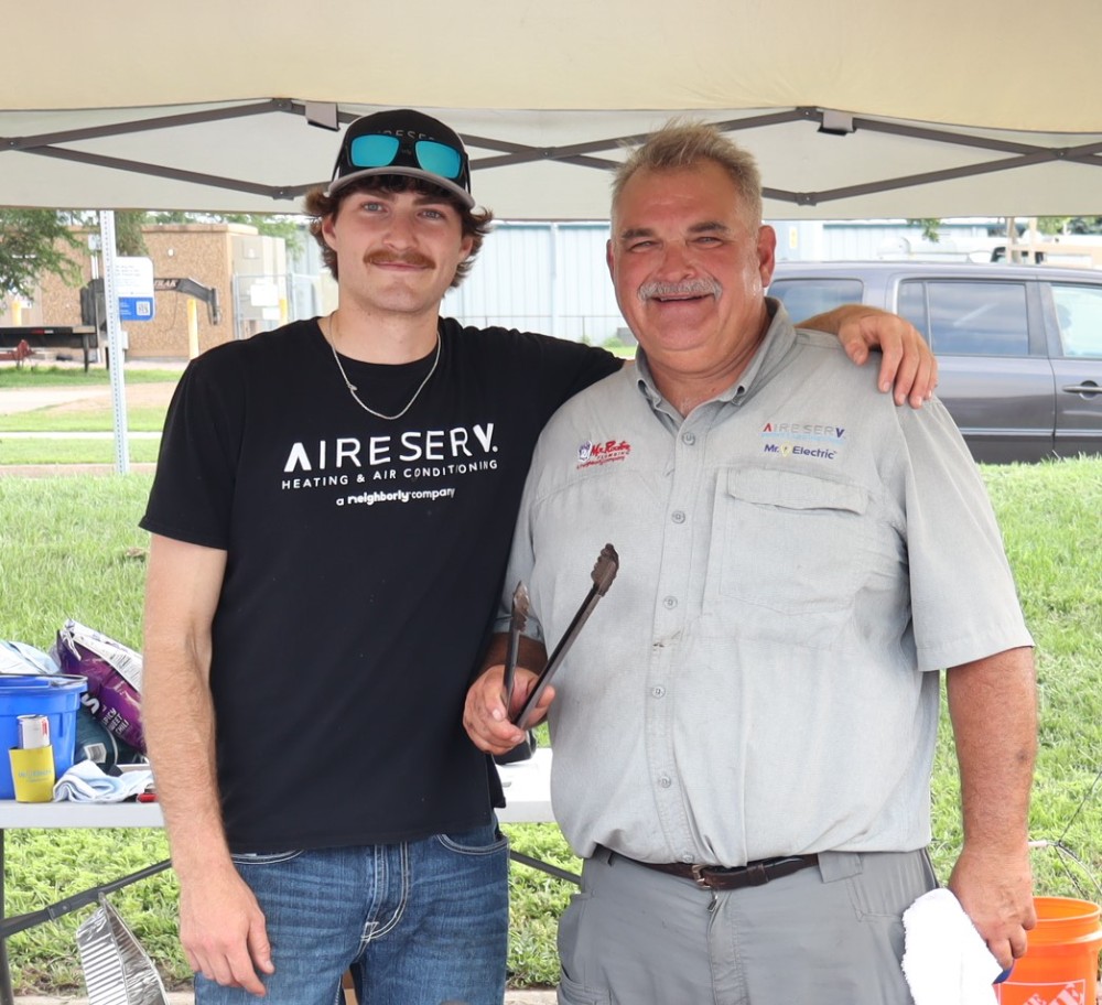 Al and Sam at Community BBQ