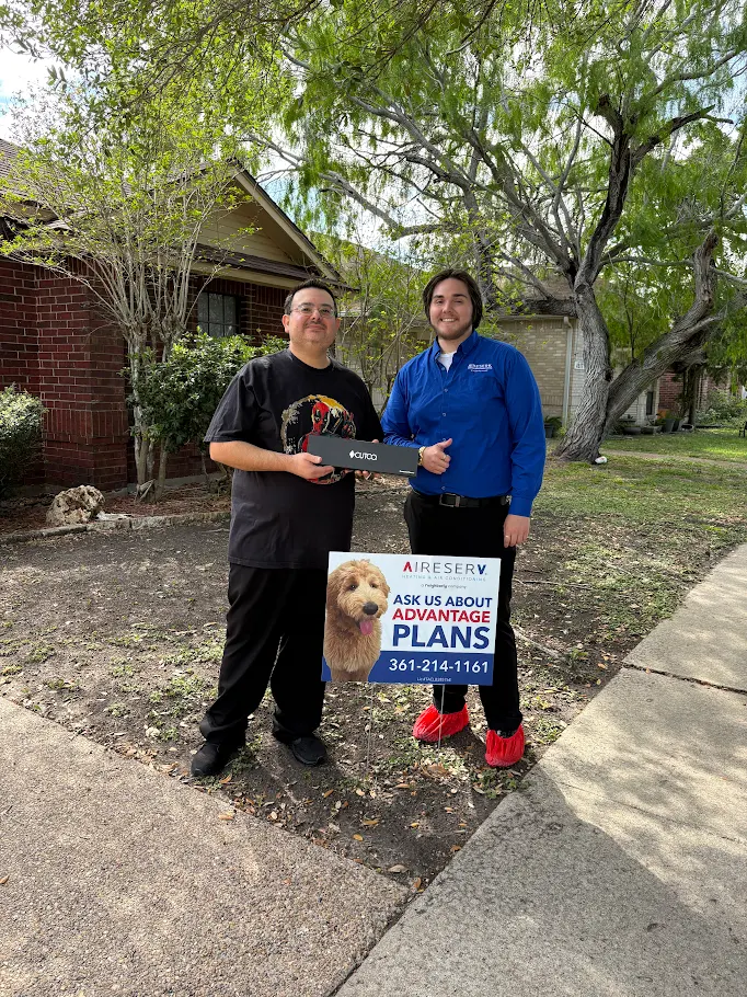 Happy customers after their new system was installed