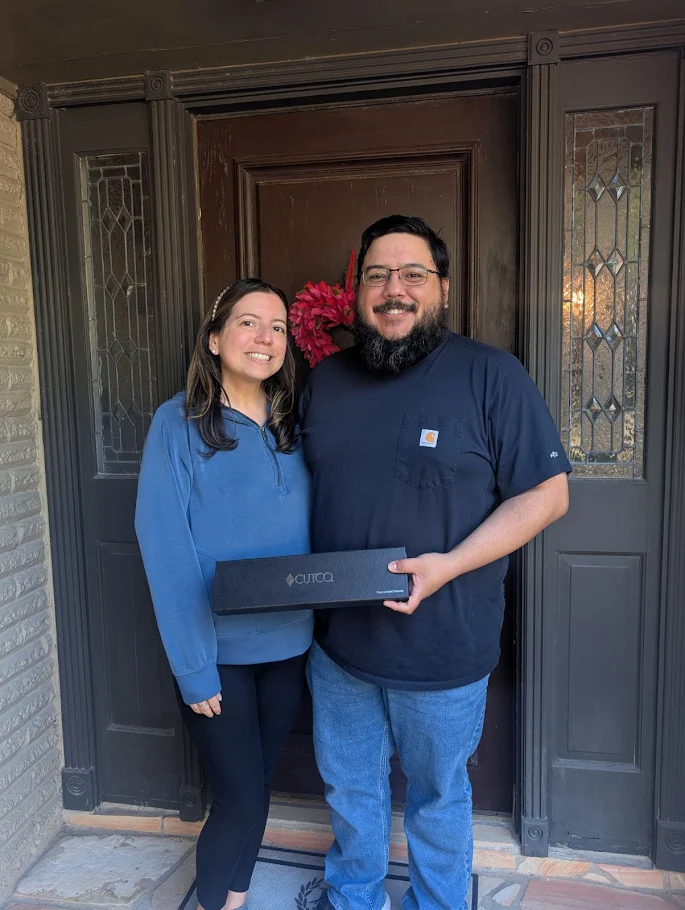 Happy customers after their new system was installed