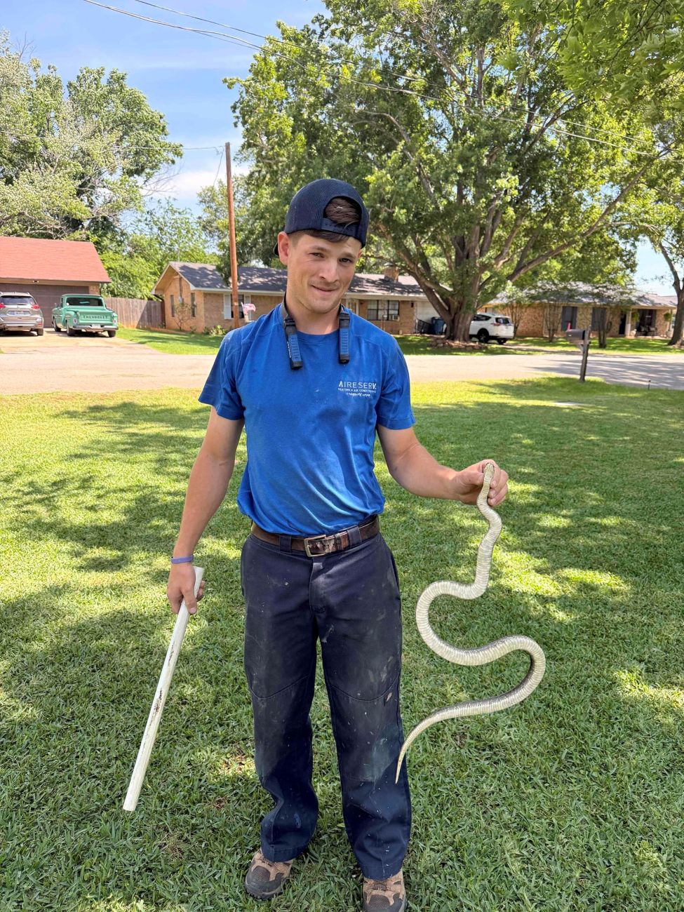 Installer by day, snake wrangler by night
