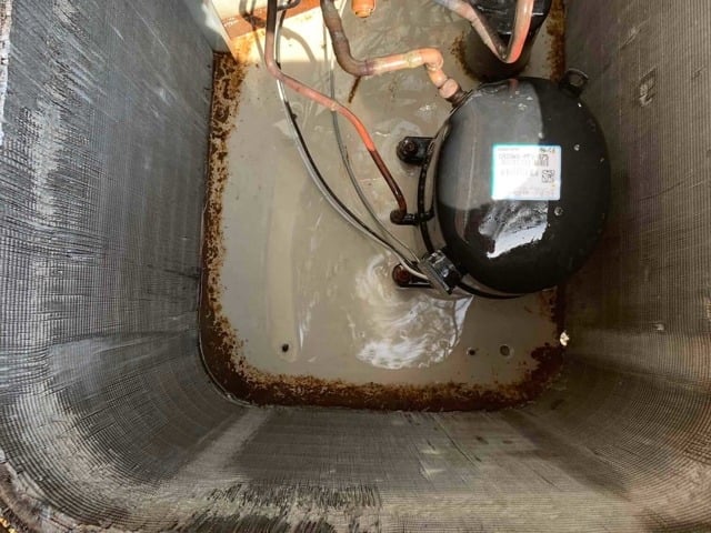 Interior of Older AC Unit