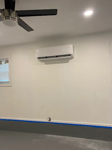Mini Split AC Mounted to Wall