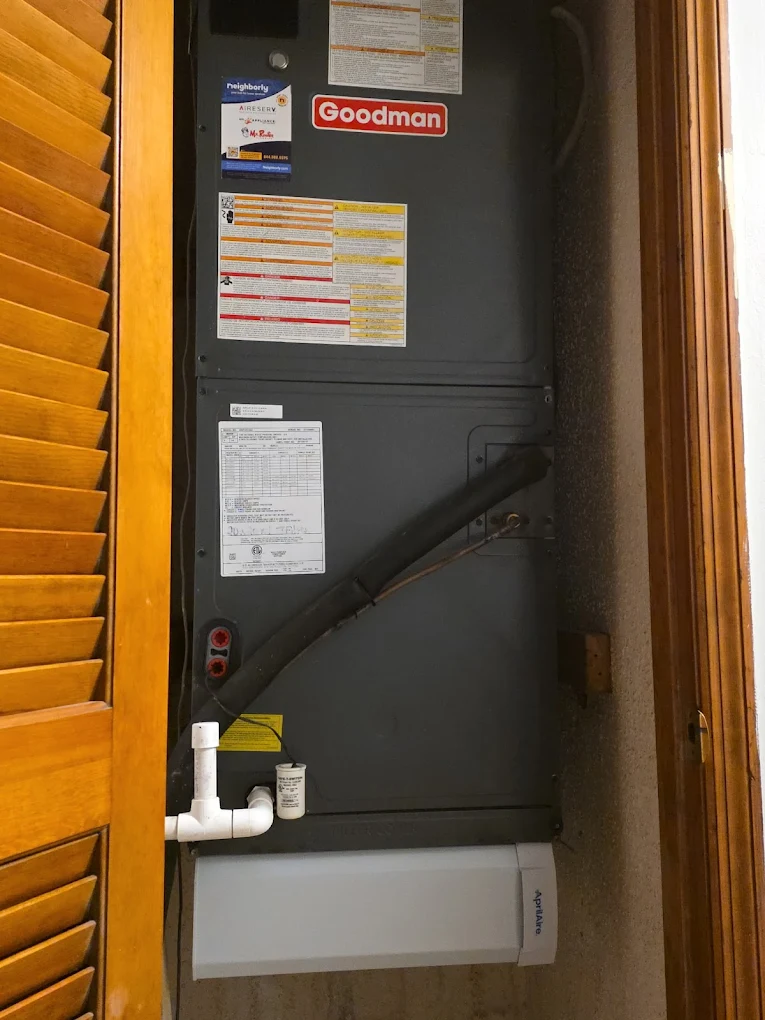 Newly Installed Furnace Inside A Home