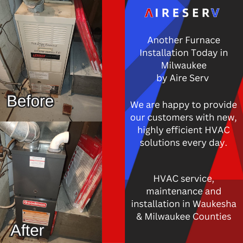 New furnace before and after pictures.