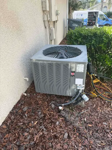 Performing a diagnostic check on outdoor residential unit