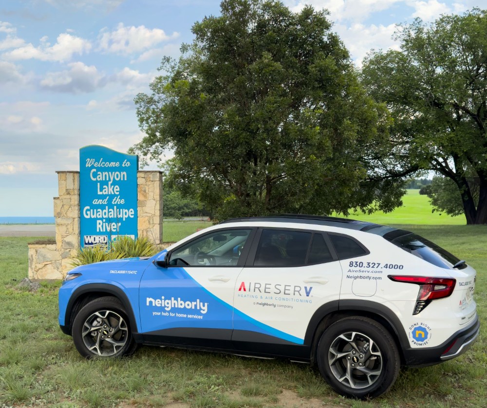 Our Aire Serv car in Canyon Lake