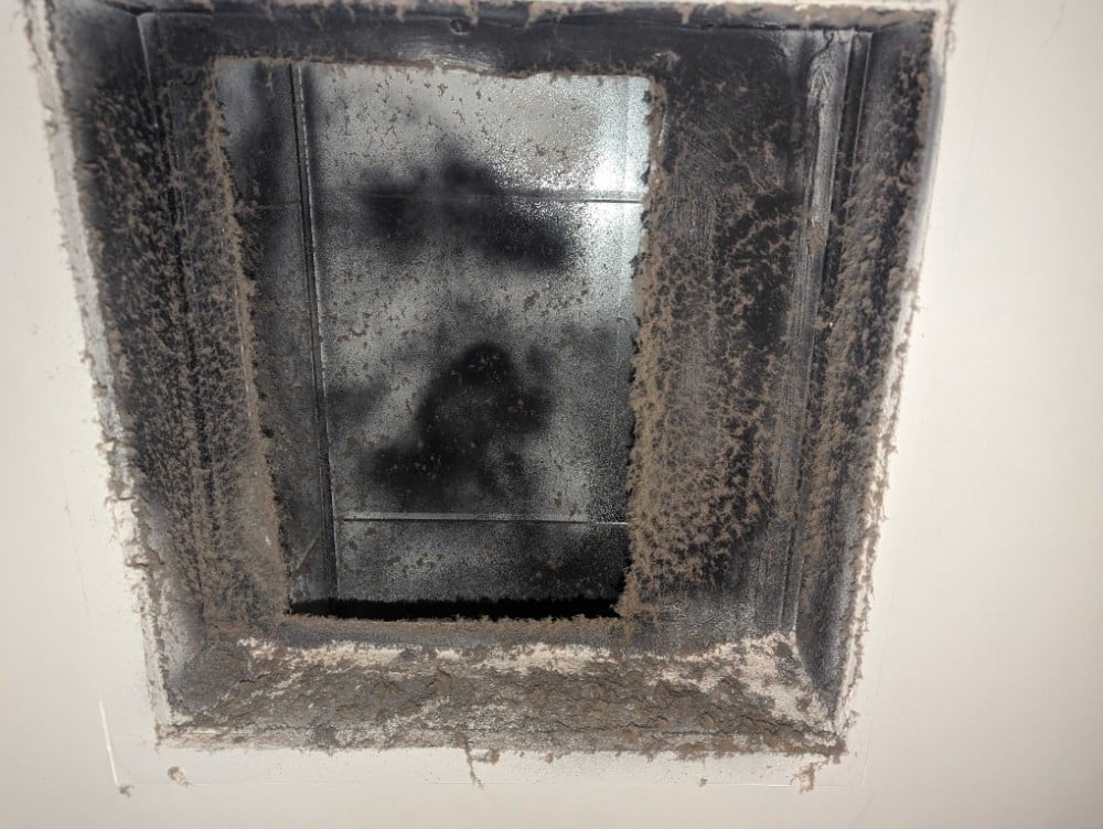 dirty air duct
