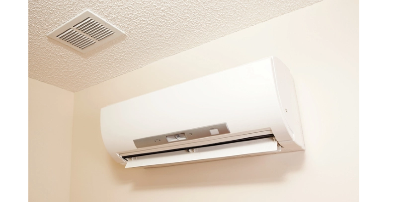 A wall-mount mini-split heating and air conditioning unit installed in a new house | Aire Serv of Jackson