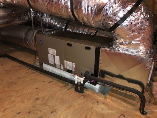Carrier system in attic