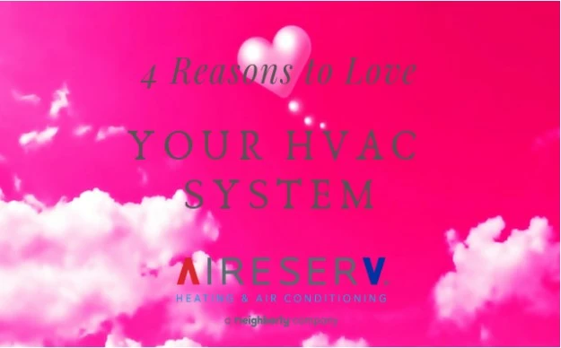Aire Serv-branded Valentine's Day banner