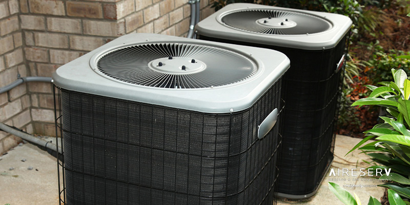 Two AC condenser units