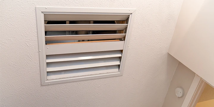 Whole house fan in ceiling