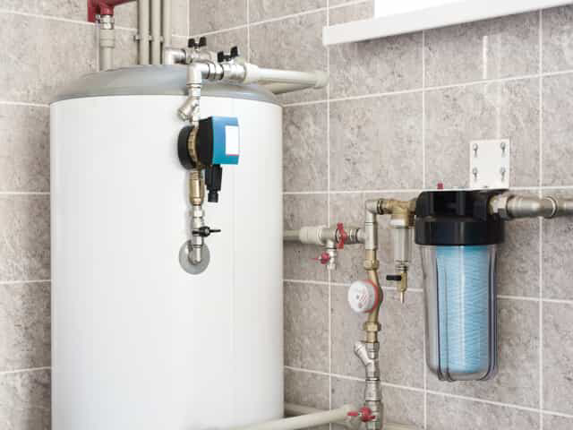 Home water heater.