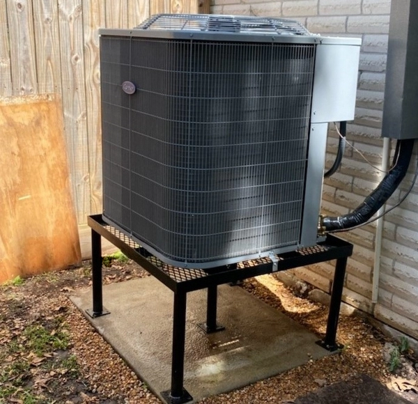 Recently repaired AC unit in Houston, TX.