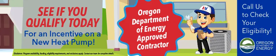 Lake Oswego heat pump incentive-Oregon Department of Energy Approved Contractor