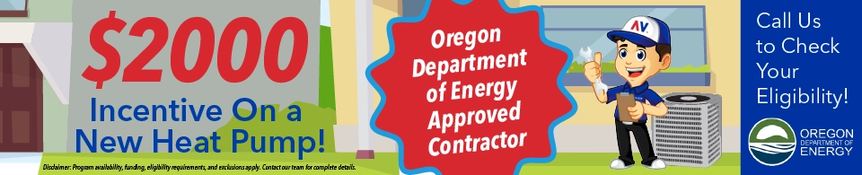 Lake Oswego heat pump incentive-Oregon Department of Energy Approved Contractor